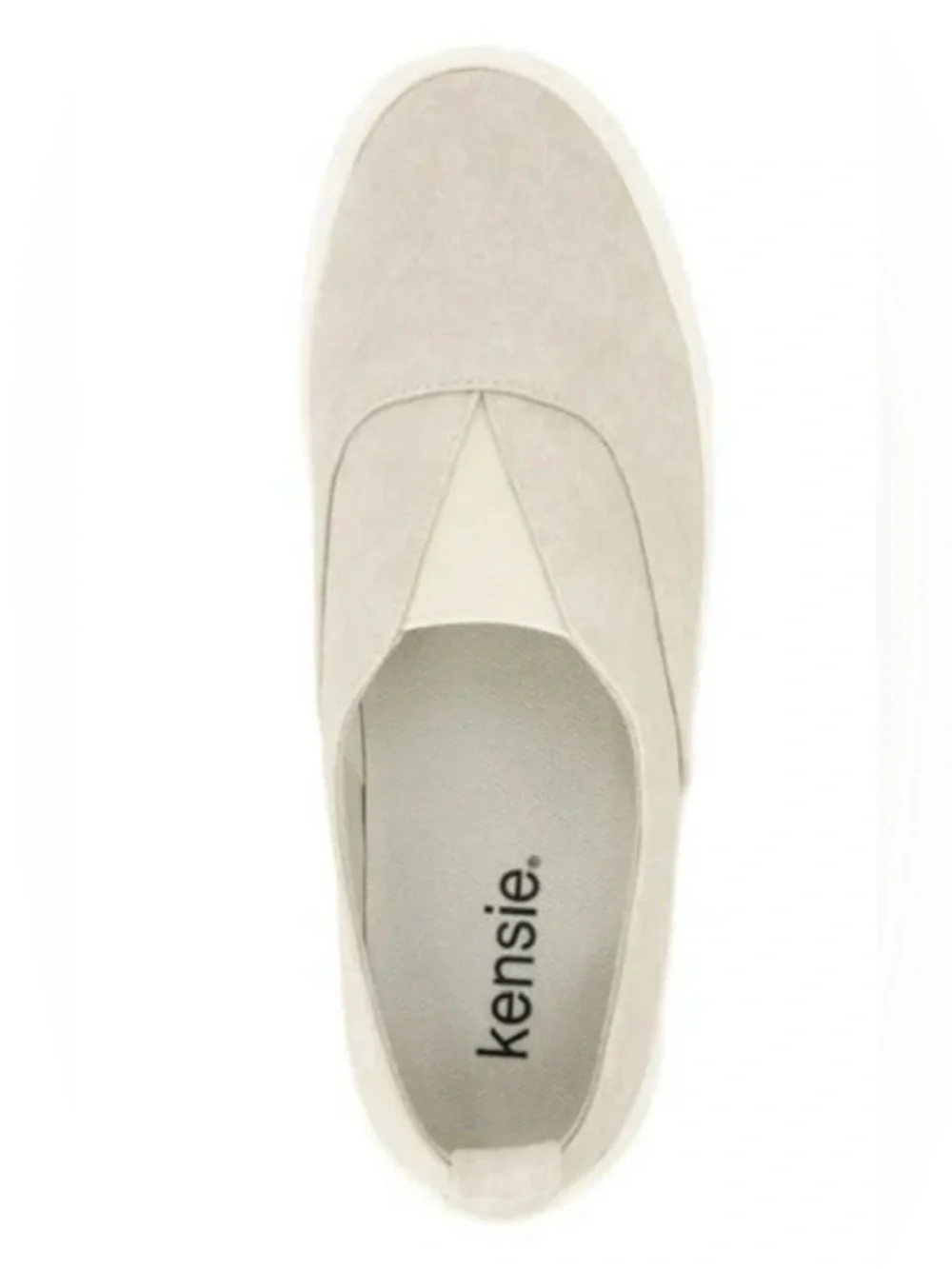 Kensie Women's Beige Salia Flexible Easy On Casual Shoes